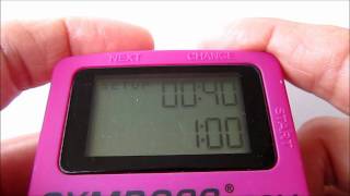 Gymboss Timer 40s/20s Interval for 20 minutes