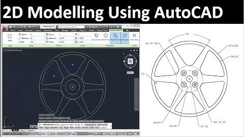 2D drawing using AutoCAD: Drawing 2