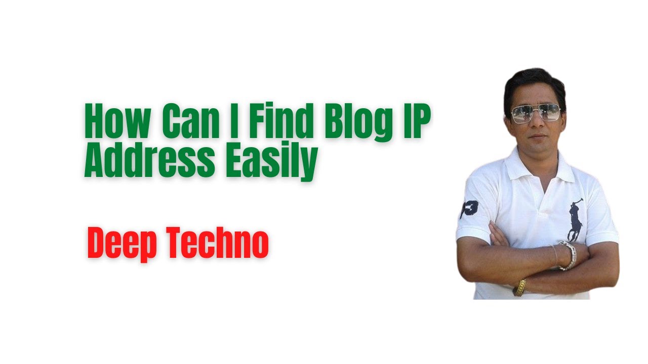 How Can I Find Blog IP Address Easily - YouTube