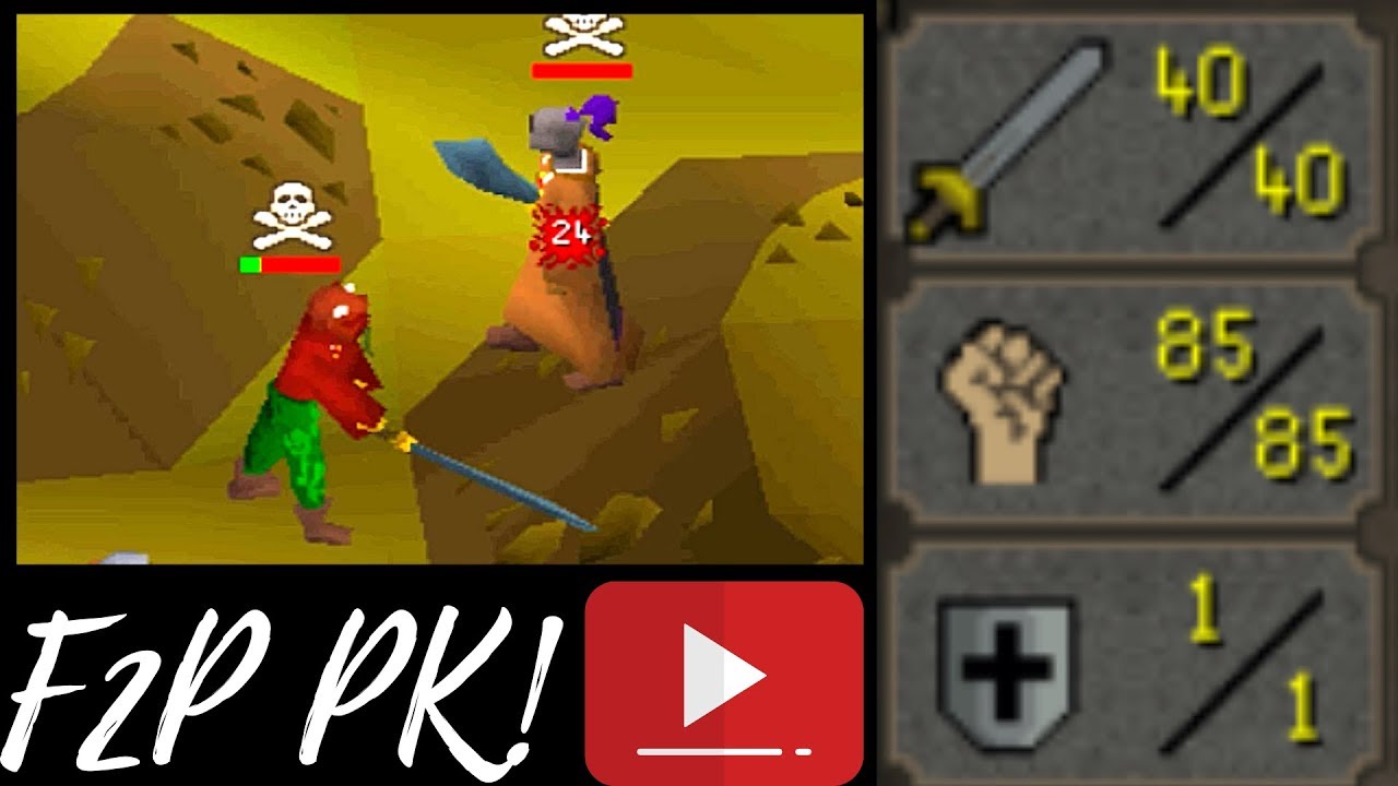 Brutal F2P Pure Str PKing Rune 2h High Hits #5 (OSRS PVP) CB 57 - Alpthegreat