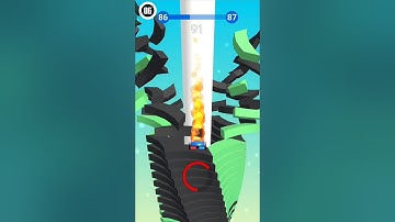 STACK BALL GAME COMPLETE LEVEL 86 TO 87 #viralvideo #youtube #shortvideo #youtubeshorts #shorts