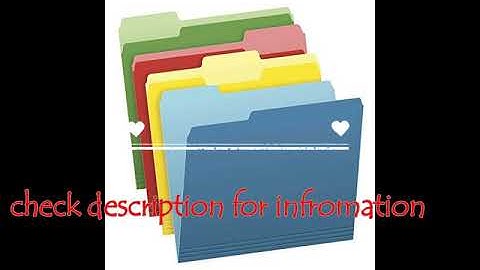 Basics AMZ401 File Folders - Letter Size (100 Pack) – Assorted Colors
