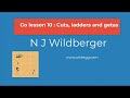 Go Lesson 10: Cuts, Ladders and Getas | Playing Go | N J Wildberger