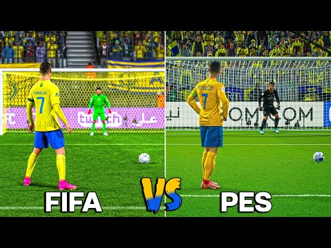 Видео: КРИШТИАНО РОНАЛДУ Пенальти | FIFA против PES с 2005 по 2024 год