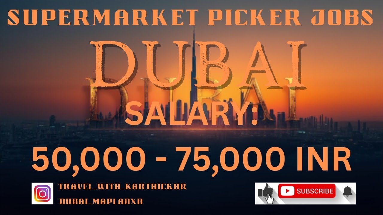 Dubai Picker Jobs: Salary 2050-3500 AED - Don't Miss This Golden Opportunity!