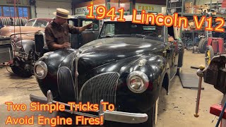 How to Keep Your Car From BURNING To The Ground! 1941 Lincoln Continental V12 Fuel & Wiring Restore! screenshot 5