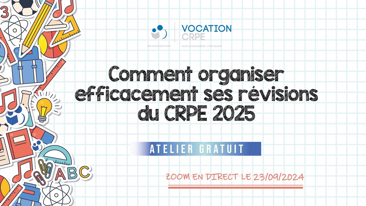 Comment organiser efficacement ses révisions du CRPE 2025 - YouTube