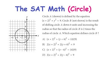 De SAT-wiskunde (cirkelvergelijking)