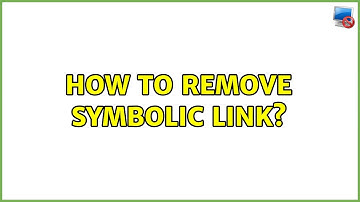 Ubuntu: How to remove symbolic link?
