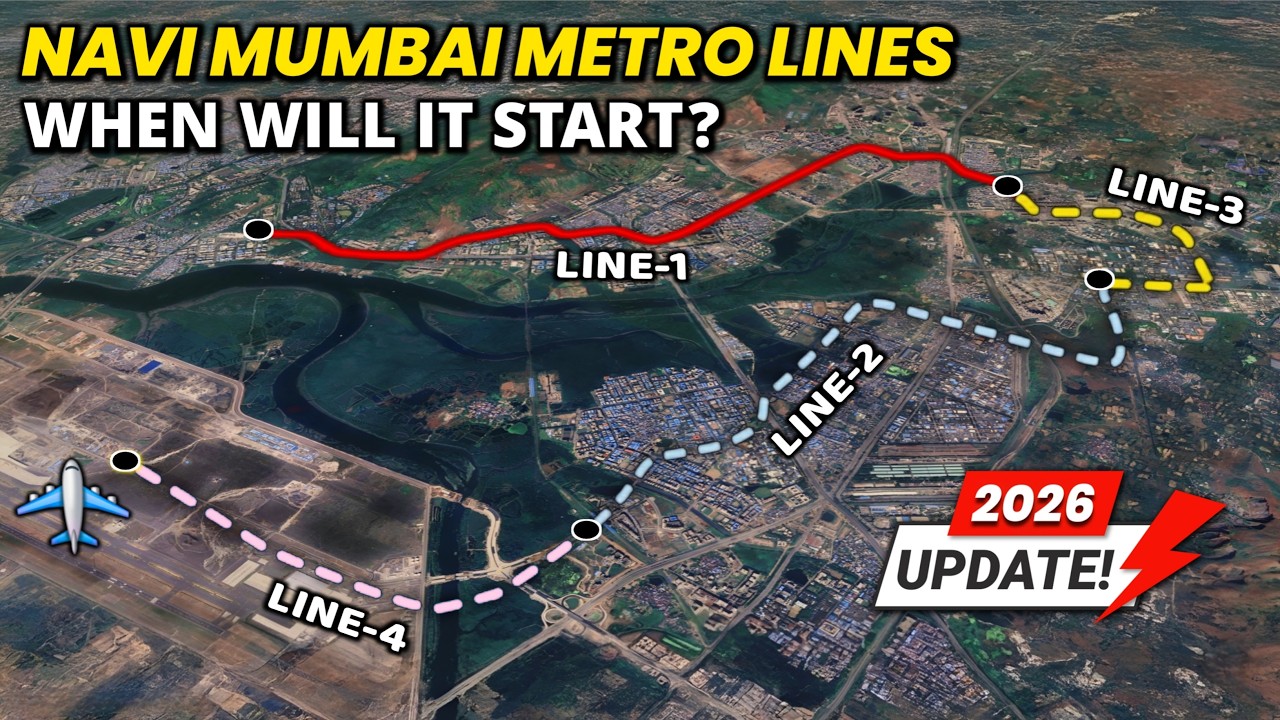 Navi Mumbai Metro Line 2, 3 & 4: Complete Route Map & 2026 Deadline | NMIA Airport Link Explained