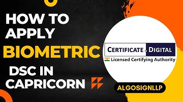 Apply Digital Signature Without Video Verification through Biometric In Capricorn CA