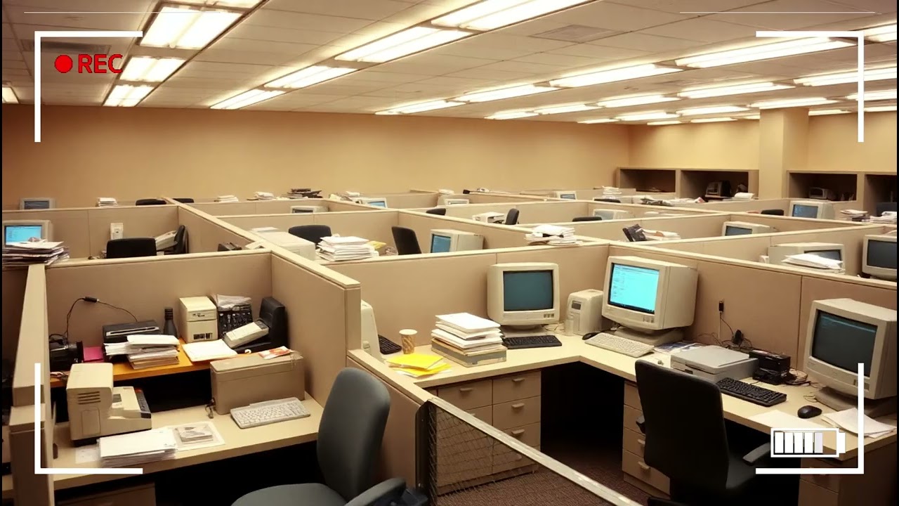 Corporate Life Before WiFi | Chill Lo-Fi 90s Office Background