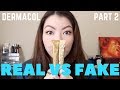 REAL vs FAKE DERMACOL Pt 2 | Application on Dry Skin