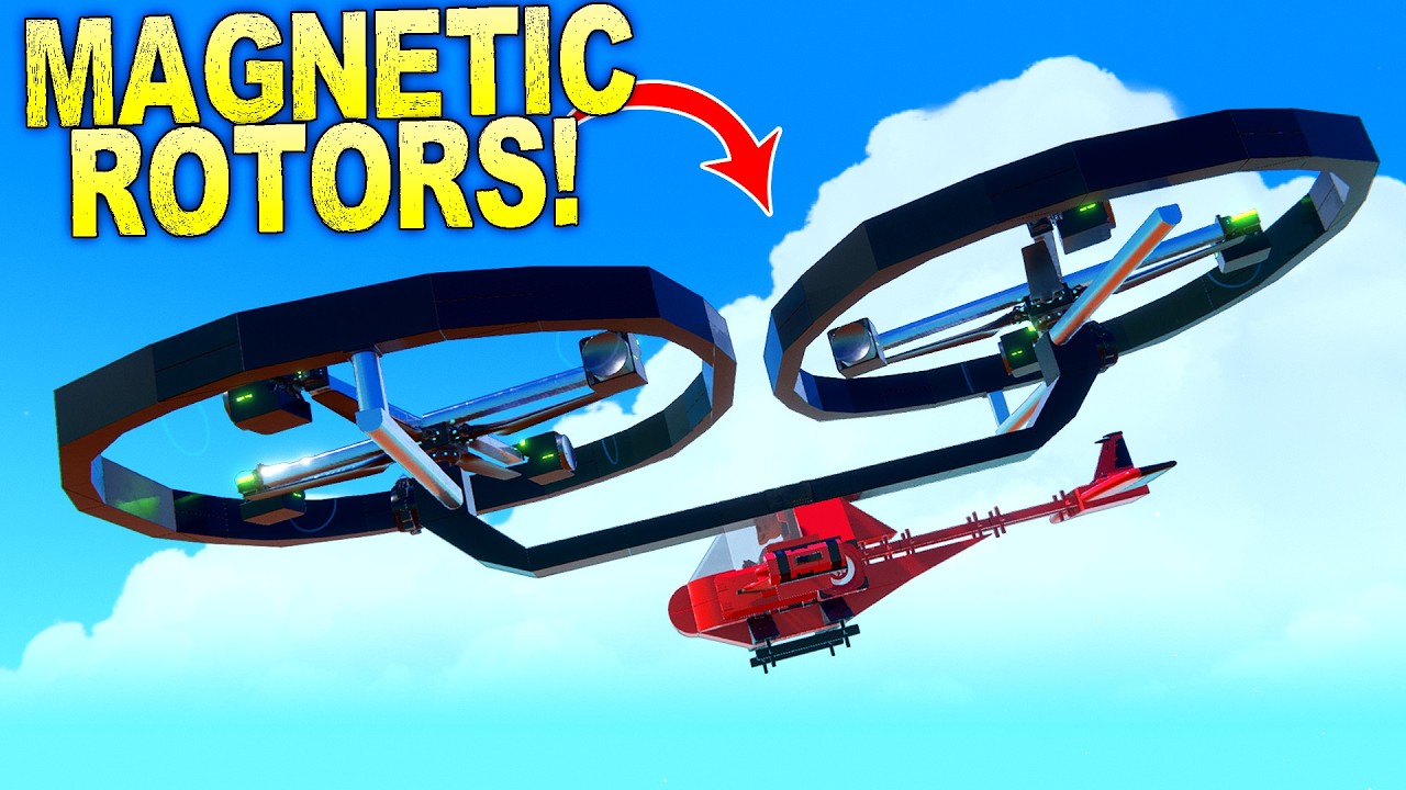 I Invented the MAGNET POWERED HELICOPTER!