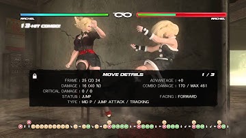DOA5LR Rachel Infinite Loop Combo!