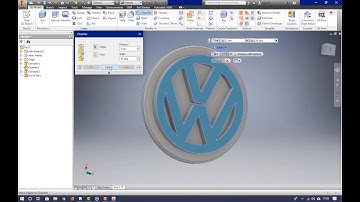 Logo Volkswagen 3D Autodesk Inventor - SpeedyCad