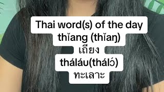 Thai word of the day “Thǐang/เถียง, Thálàu/ทะเลาะ“ don’t argue, don’t fight in Thai