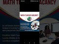 Saudi Arabia Math teacher #teachingopportunities