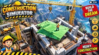 Mega Construction Simulator Gameplay 🚧 | Mountain Bridge Building with Heavy Machines screenshot 1