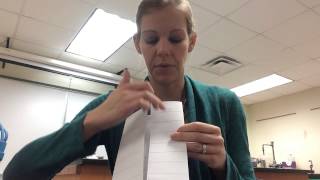 How to Make a Vocabulary Foldable