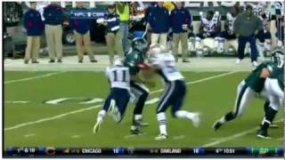 Julian Edelman Lays Out Vince Young (11/25/11)