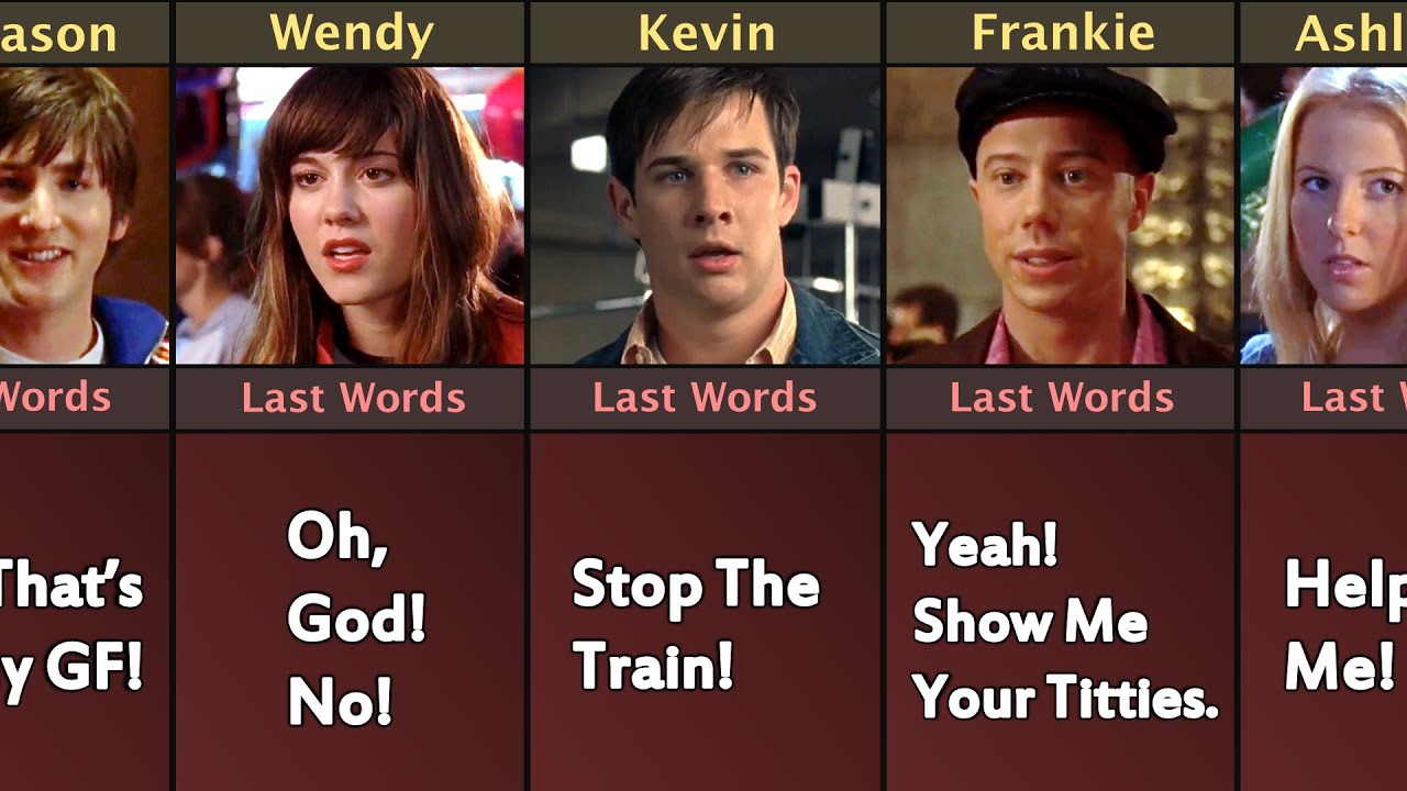 Final Destination 3 Character Last Words Before Death
