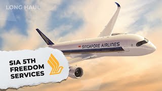 Singapore Airlines 1Stop & FifthFreedom Flights This Summer