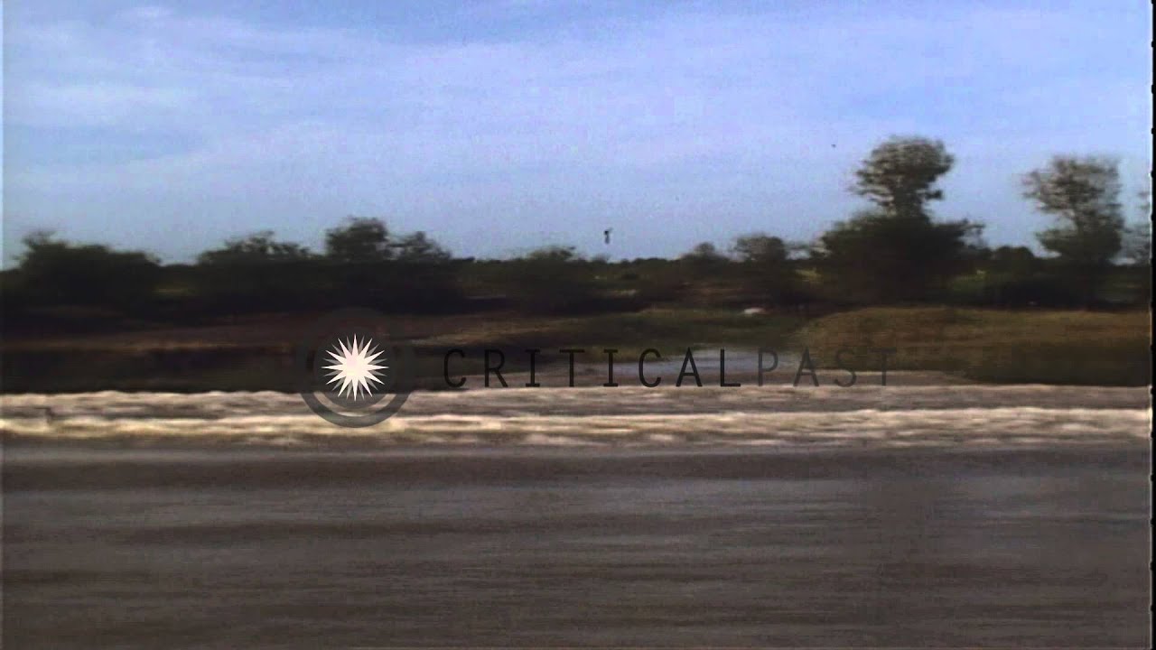 Machine gunners with M-60 Machine Gun during Operation Game Warden in Mekong Delt...HD Stock Footage
