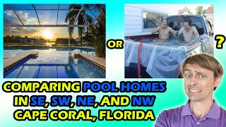 POOL HOMES IN THE $400s in 4 Areas of Cape Coral, Florida!