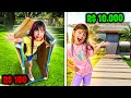 Morando em uma CASA de R$100, R$1000 ou R$10000 ! - COMPILAÇÃO