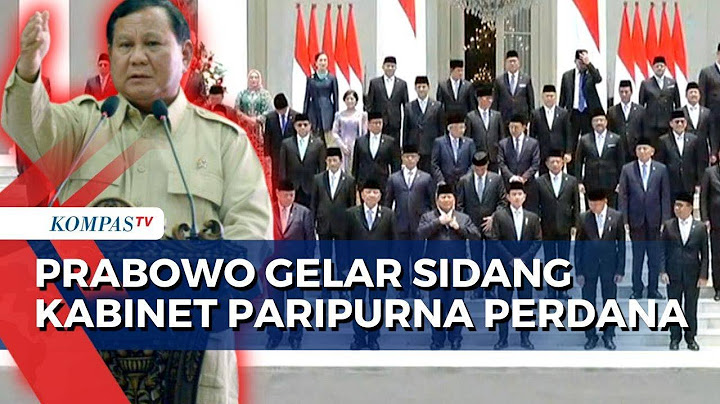 Presiden Prabowo Subianto Akan Beri Arahan pada Menteri dalam Sidang Kabinet Paripurna Perdana