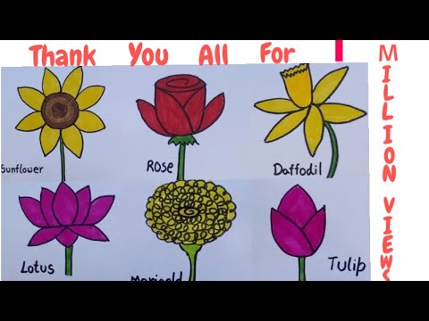 Video: Hvordan Tegne Blomster For Barn