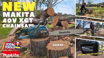 NEW Makita 40V Max XGT Chainsaw and 8AH Tabless Battery