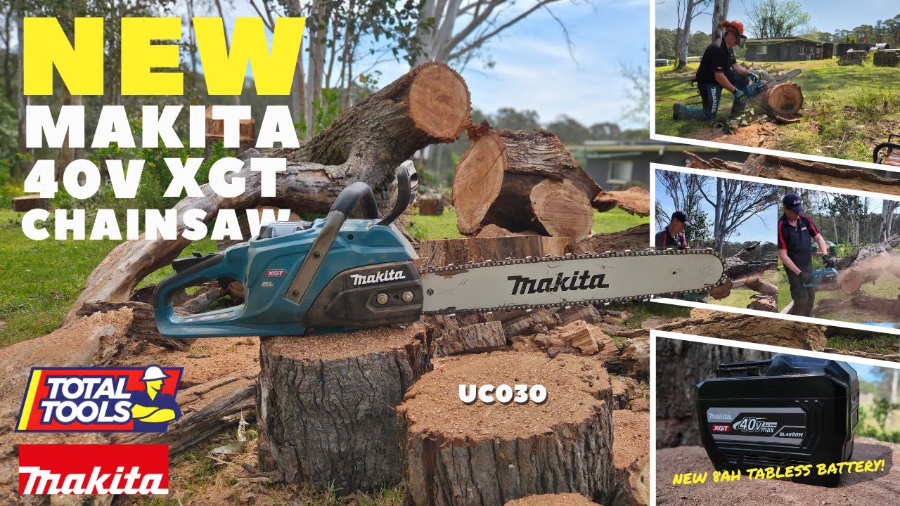 NEW Makita 40V Max XGT Chainsaw and 8AH Tabless Battery