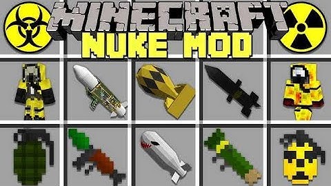 Minecraft NUKE MOD l BUILD NEW NUKES WITH GIANT EXPLOSIONS! l Modded Mini-Game