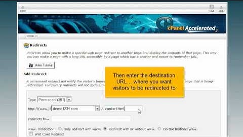 How to setup domain redirects in cPanel?