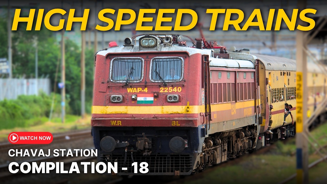 Compilation - 18 | High Speed Indian Trains | Superfast Express | Western Railway | Indian Railway