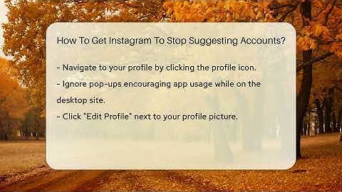 How To Get Instagram To Stop Suggesting Accounts? - Everyday-Networking