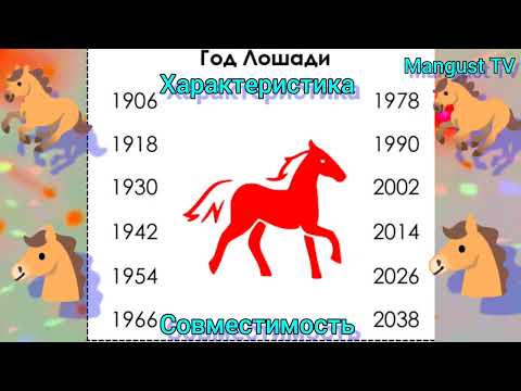 🐎ГОД ЛОШАДИ🐴 ХАРАКТЕРИСТИКА ПО ГОДУ РОЖДЕНИЯ. ГОРОСКОП.