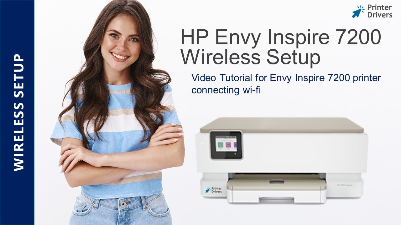 HP Envy 7200 wireless setup | Connect your HP Envy 7200 to a network - YouTube