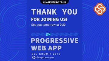 Progressive Web App Summit 2016 Day 1