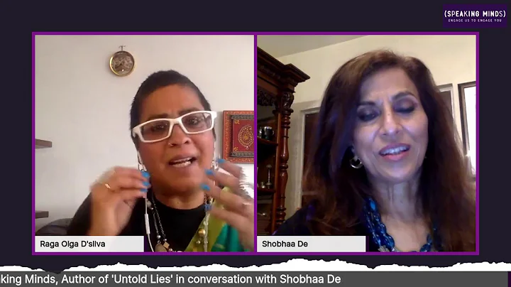 Shobhaa De in conversation with Raga Olga D'silva