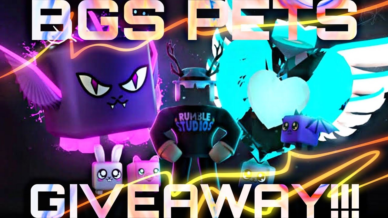 Roblox Bubble Gum Simulator Pets Giveaway!! - YouTube