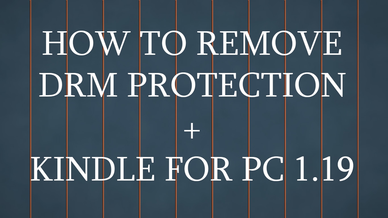 How To Remove DRM Protection From  Ebooks (AZW Files) 