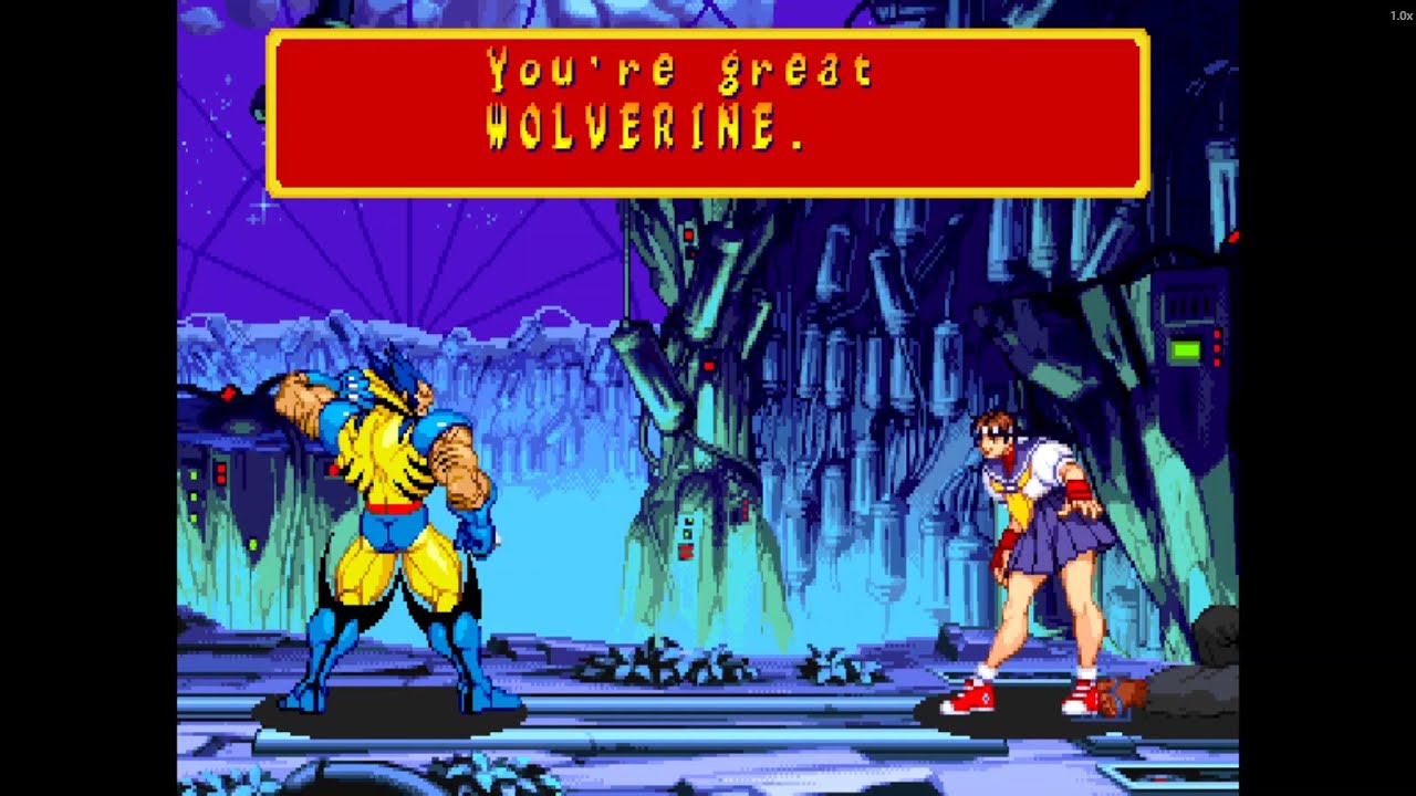 WOLVERINE & SAKURA — Claws and Spirit! | Marvel Super Heroes vs Street Fighter Retro Tag Team