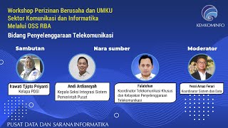 Workshop Perizinan Berusaha dan UMKU Layanan Sektor Kominfo Melalui OSS RBA screenshot 3