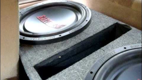 two earthquake 15" subwoofers