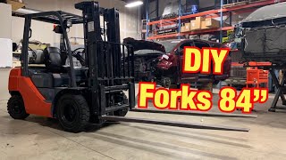 DIY FORKLIFT FORK EXTENSIONS BUILD | Used Auto Parts eBay Business