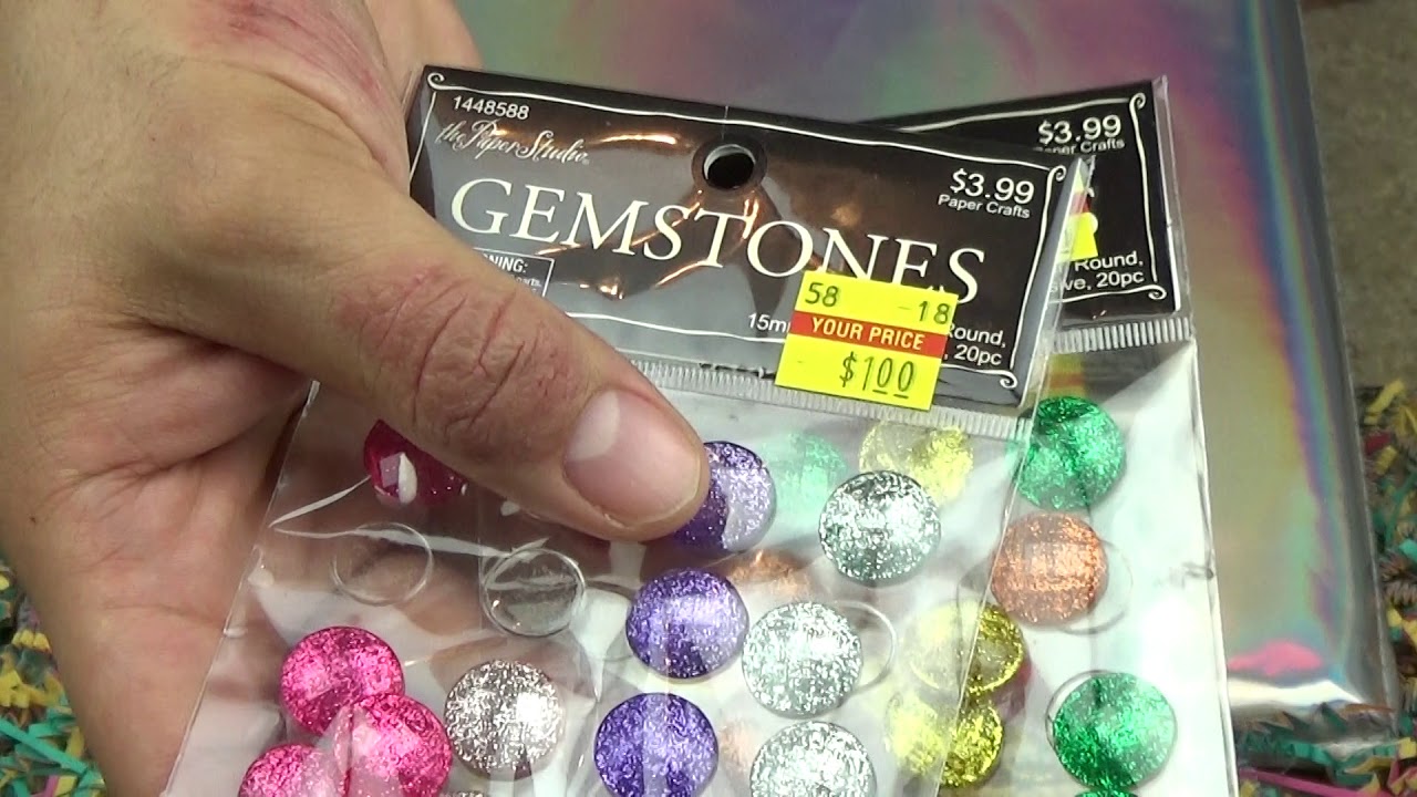 Craft supply haul / Gemstone from Hobby Lobby clearance YouTube