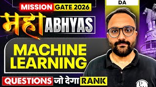 Machine Learning | Most Asked Questions | DA | GATE 2026 Maha Abhyas
